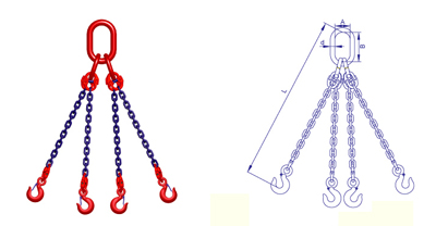 S6級四肢鏈條索具產品展示